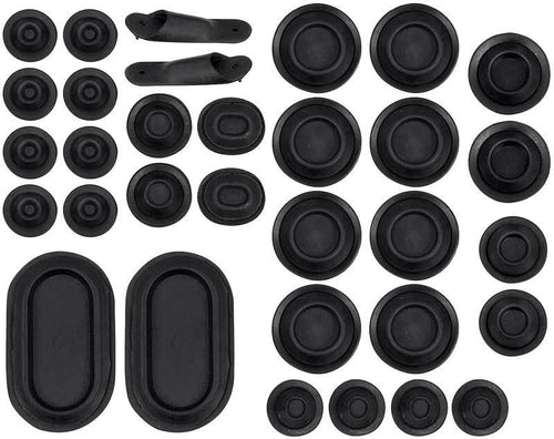 1965-66 Mustang Rubber Body Plug Kit - 32 piece set