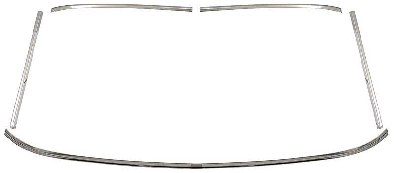 Front Windshield Molding Set