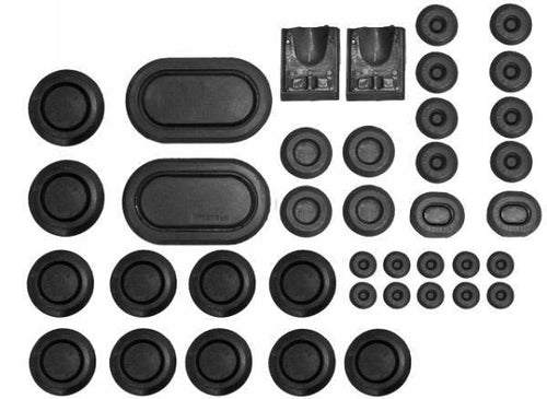 1968 Mustang / Cougar Rubber Body Plug Kit - 38 piece set