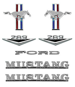 1965-1966 Coupe and Convertible V8 Emblem Kit