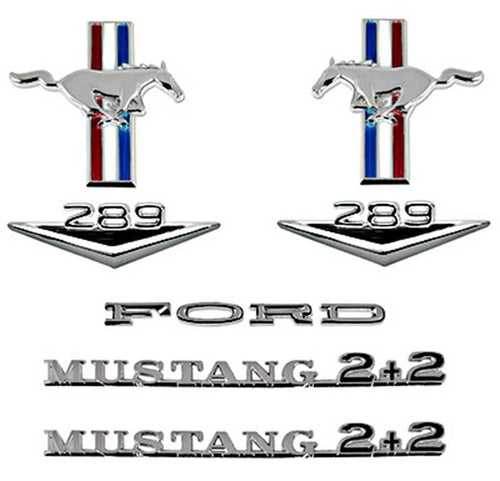 1965-1966 Mustang Fastback Emblem Kit