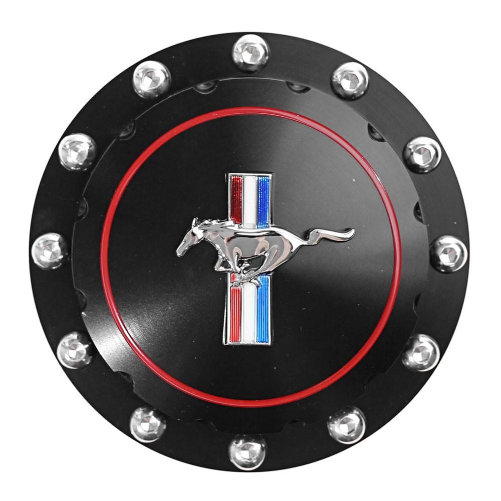 1964-73 Mustang Twist-Off Gas Cap Black (Billet Aluminum)